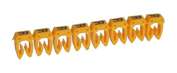 Маркер CAB 3 - для кабеля 4-6 мм² - заглавная буква R